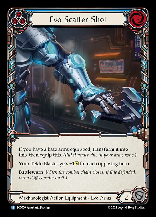 Evo Scatter Shot BLUE TCC009 - Round the Table: TCC x LSS - Flesh and blood card