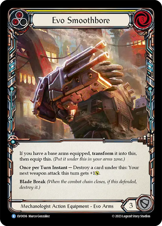 Evo Smoothbore YELLOW EVO036 - Bright Lights - Flesh and blood card