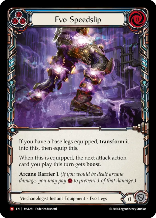 Evo Speedslip BLUE MST231 - Part the Mistveil - Flesh and blood card