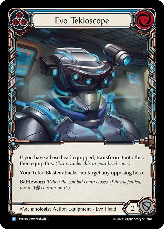Evo Tekloscope BLUE EVO038-CF - Bright Lights - Flesh and blood card