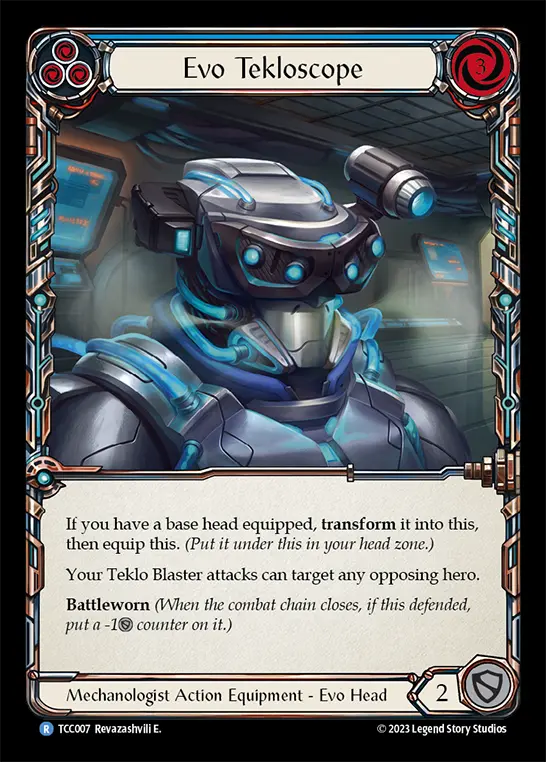 Evo Tekloscope BLUE TCC007 - Round the Table: TCC x LSS - Flesh and blood card