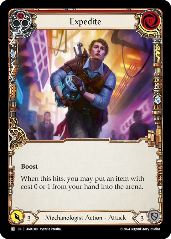 Expedite RED AMX009 - Armory Deck - Maxx 'The Hype' Nitro - Flesh and blood card