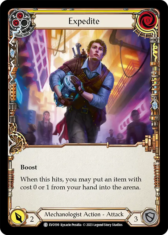 Expedite YELLOW EVO199 - Bright Lights - Flesh and blood card