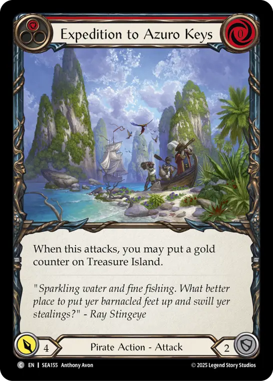 Expedition to Azuro Keys RED SEA155 - High Seas - Flesh and blood card