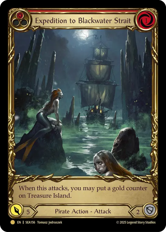Expedition to Blackwater Strait RED SEA156-TP - High Seas - Treasure Pack - Flesh and blood card