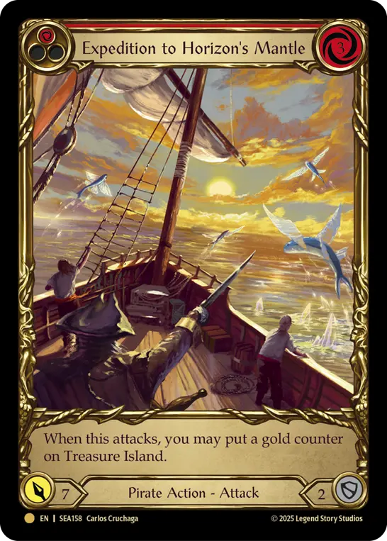 Expedition to Horizon's Mantle RED SEA158-TP - High Seas - Treasure Pack - Flesh and blood card