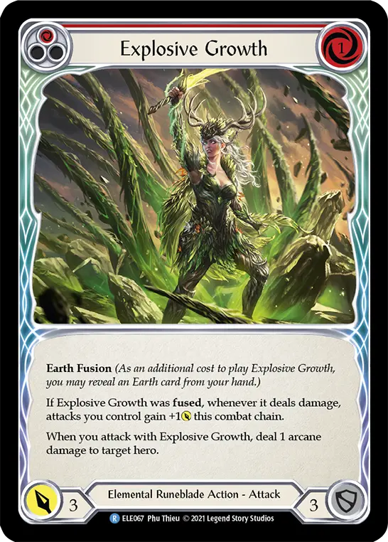 Explosive Growth RED ELE067 - Tales of Aria - Flesh and blood card
