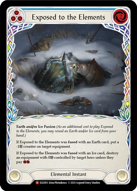 Exposed to the Elements BLUE ELE093 - Tales of Aria - Flesh and blood card