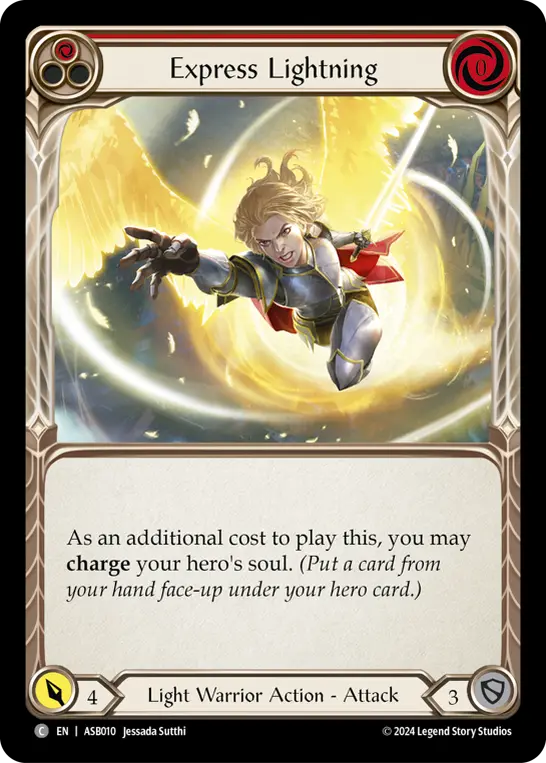 Express Lightning RED ASB010 - Armory Deck - Ser Boltyn, Breaker of Dawn - Flesh and blood card