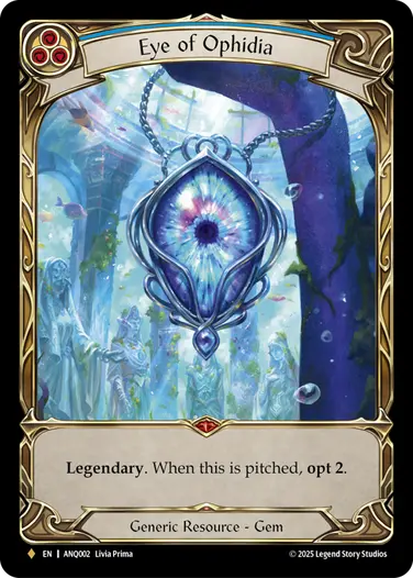 Eye of Ophidia ANQ002 - Compendium of Rathe - Antiquity Pack - Flesh and blood card