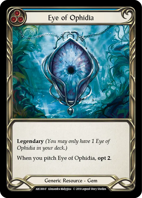 Eye of Ophidia BLUE ARC000-CF - Arcane Rising - Flesh and blood card