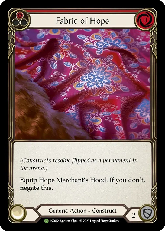 Fabric of Hope RED LSS012-CF - Cosplay - 2024 - Flesh and blood card