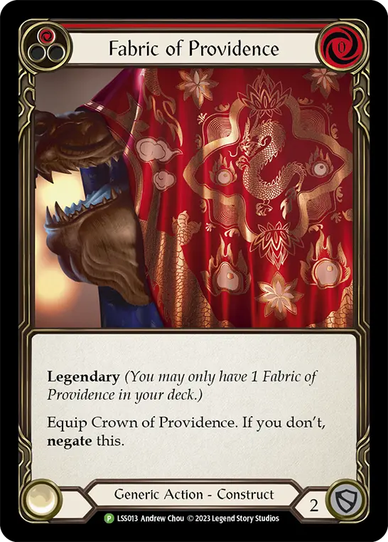 Fabric of Providence RED LSS013-CF - Cosplay - 2024 - Flesh and blood card