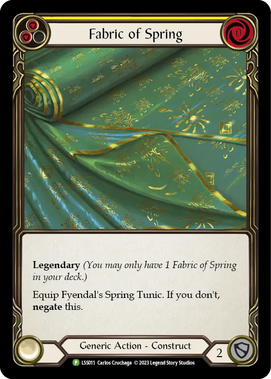 Fabric of Spring YELLOW LSS011-CF - Cosplay - 2023 - Flesh and blood card