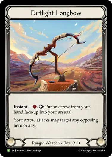 Farflight Longbow GEM109-CF - GEM - Pack 4 - Flesh and blood card