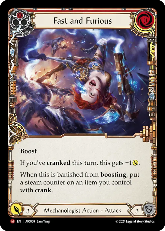 Fast and Furious RED AIO009 - Armory Deck - Dash I/O - Flesh and blood card