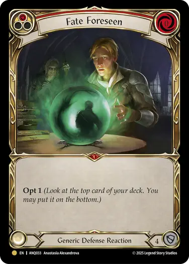 Fate Foreseen ANQ033 - Compendium of Rathe - Antiquity Pack - Flesh and blood card