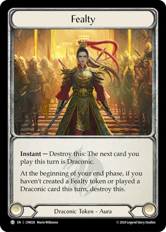 Fealty CIN028 - The Hunted Blitz Deck - Cindra - Flesh and blood card