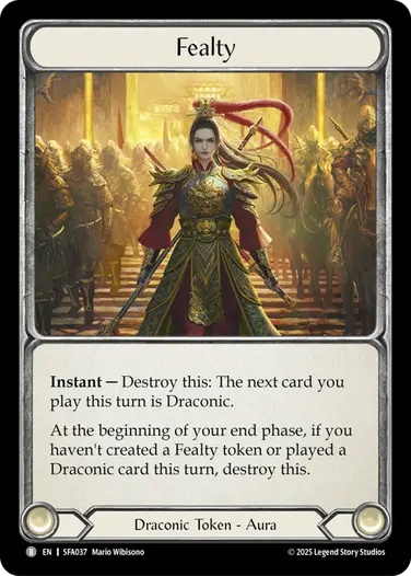 Fealty SFA037 - Silver Age Chapter 2 - Fai - Flesh and blood card