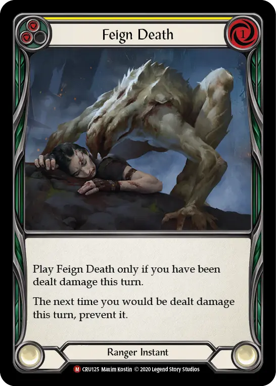 Feign Death YELLOW CRU125 - Crucible of War - Flesh and blood card