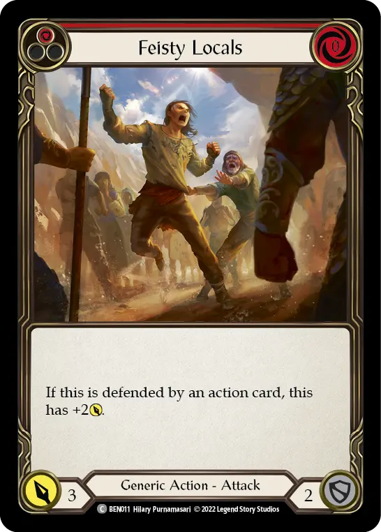 Feisty Locals RED BEN011 - Benji - Blitz Deck - Flesh and blood card