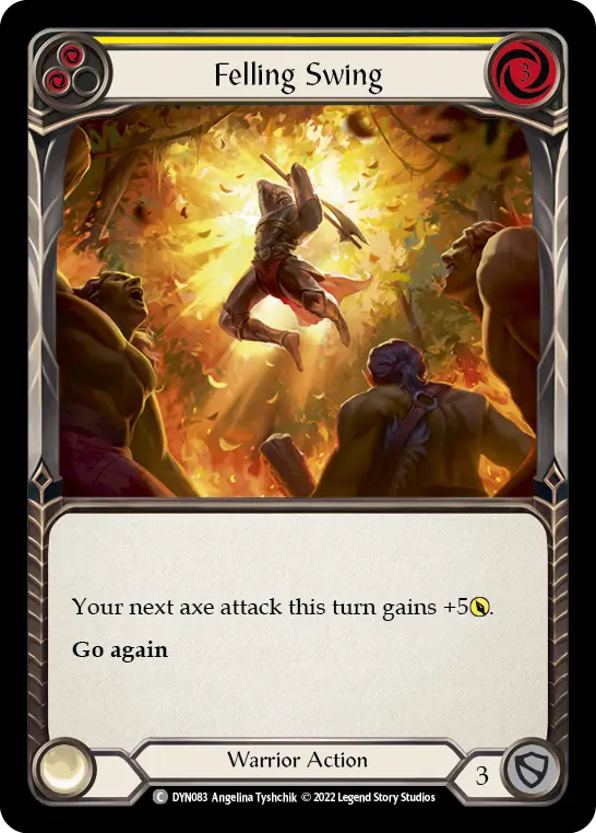 Felling Swing YELLOW DYN083 - Dynasty - Flesh and blood card