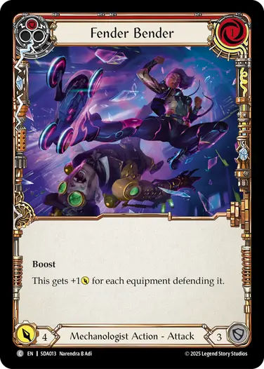 Fender Bender SDA013 - Silver Age Chapter 1 - Dash - Flesh and blood card