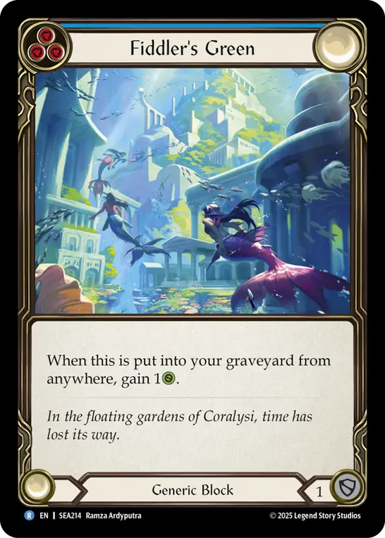 Fiddler's Green BLUE SEA214 - High Seas - Flesh and blood card