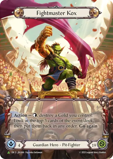 Fightmaster Kox JDG069-MV - Judge Pack - Season 10 - Flesh and blood card