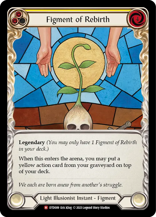 Figment of Rebirth YELLOW DTD009 - Dusk till Dawn - Flesh and blood card
