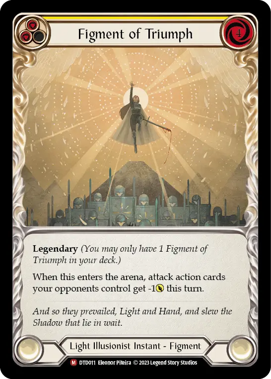 Figment of Triumph YELLOW DTD011 - Dusk till Dawn - Flesh and blood card