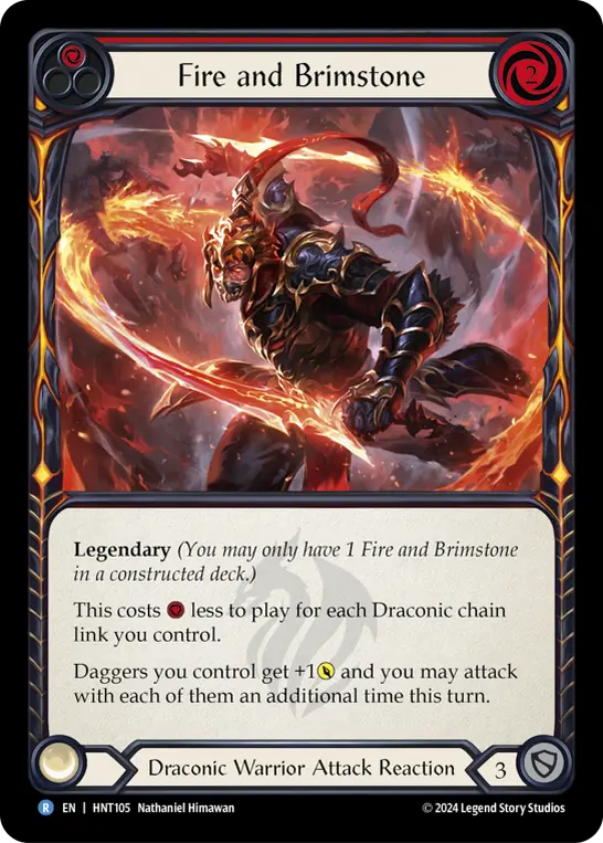 Fire and Brimstone RED HNT105 - The Hunted - Flesh and blood card
