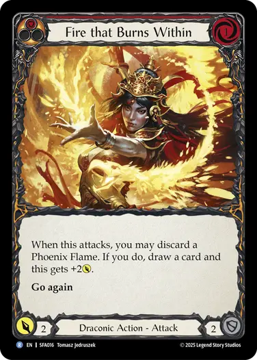 Fire that Burns Within SFA016 - Silver Age Chapter 2 - Fai - Flesh and blood card