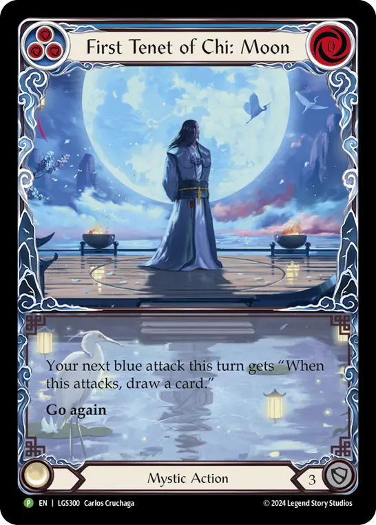First Tenet of Chi: Moon BLUE LGS300-RF - Armory - Season 13 Enigma - Flesh and blood card