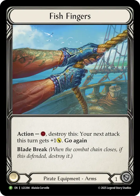 Fish Fingers LGS394-CF - Pre-release - High Seas - Flesh and blood card