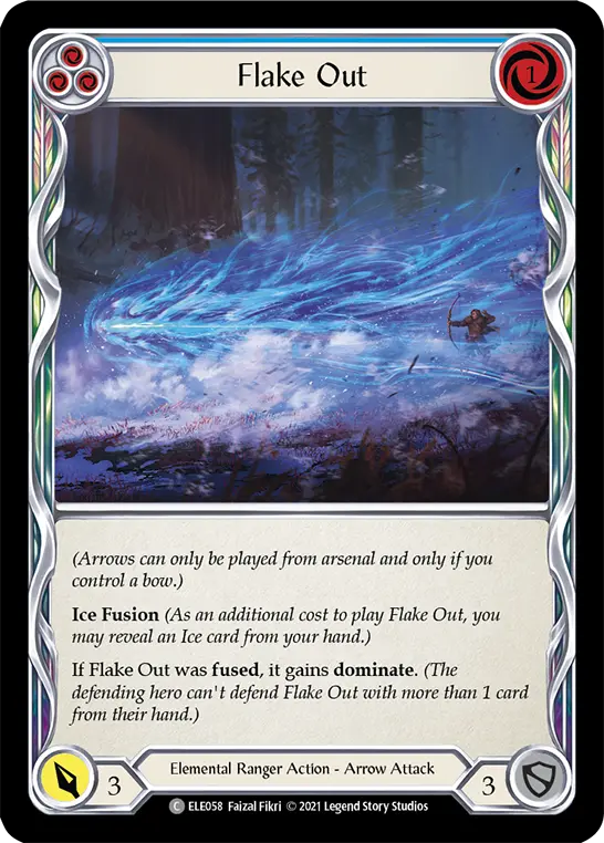 Flake Out BLUE ELE058 - Tales of Aria - Flesh and blood card