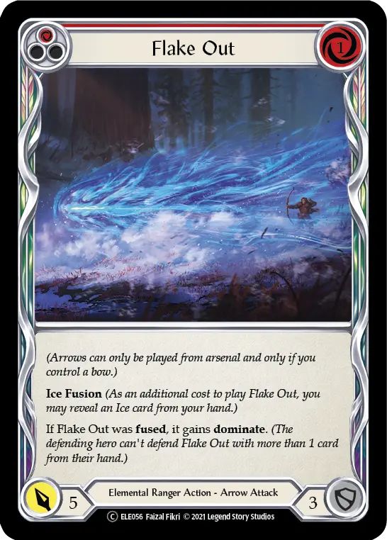 Flake Out RED U-ELE056-RF - Tales of Aria - Unlimited - Flesh and blood card