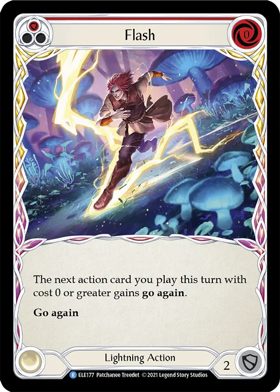 Flash RED ELE177 - Tales of Aria - Flesh and blood card