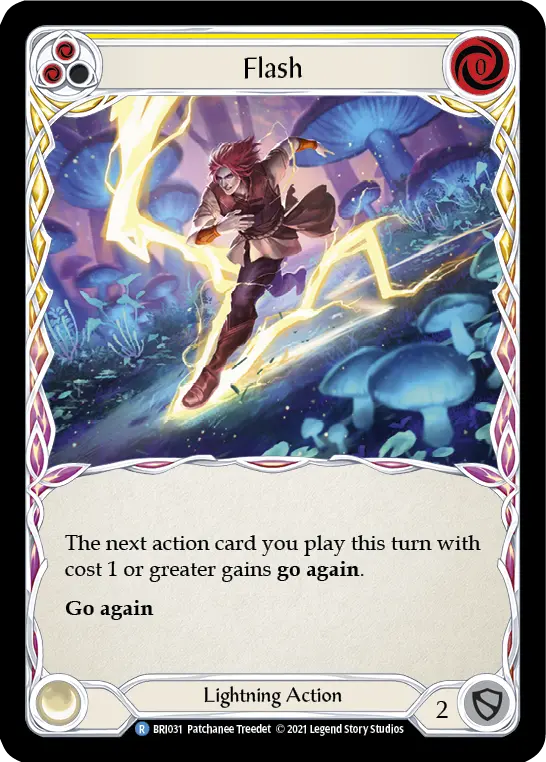 Flash YELLOW BRI031 - Briar - Blitz Deck - Flesh and blood card
