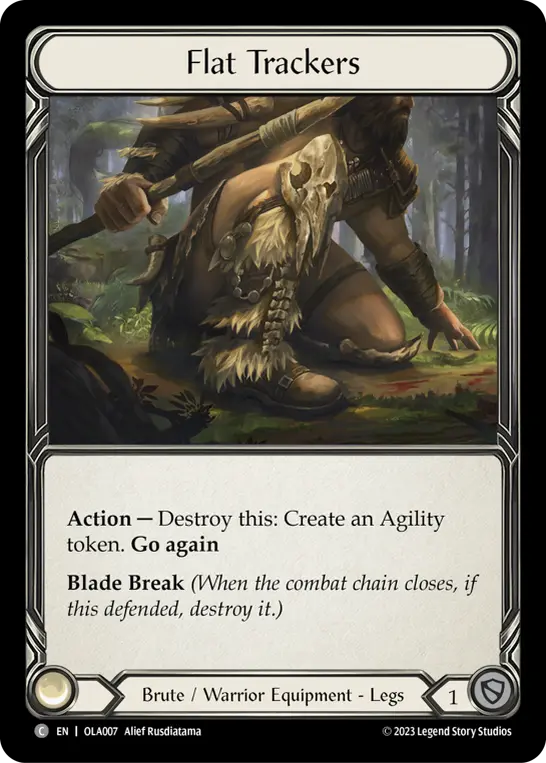 Flat Trackers OLA007 - Olympia - Heavy Hitters Blitz Deck - Flesh and blood card