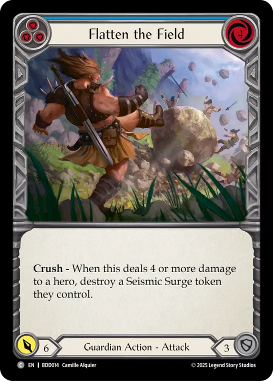 Flatten the Field BLUE BDD014 - Bravo Demo Deck - Flesh and blood card