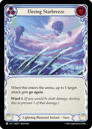 Fleeing Starbreeze AZS027 - Armory Deck - Zyggy Starlight - Flesh and blood card