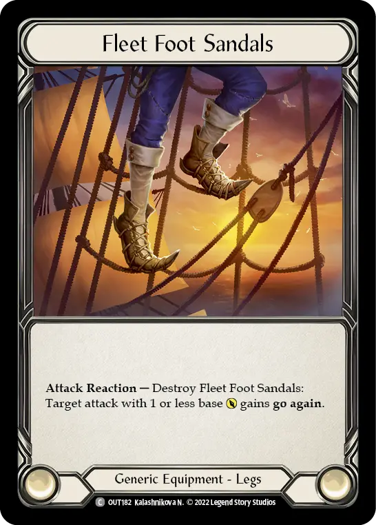 Fleet Foot Sandals OUT182 - Outsiders - Flesh and blood card
