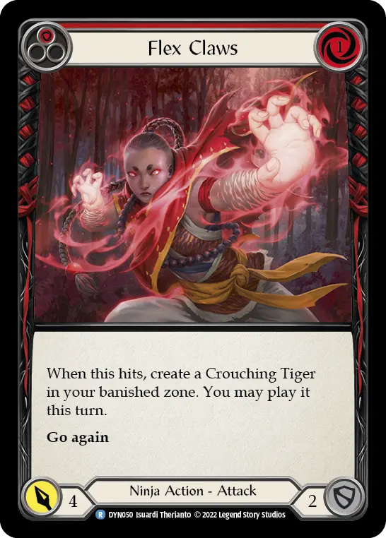 Flex Claws RED DYN050 - Dynasty - Flesh and blood card