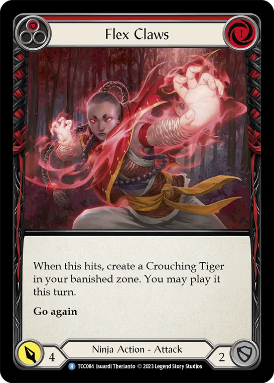 Flex Claws RED TCC084 - Round the Table: TCC x LSS - Flesh and blood card