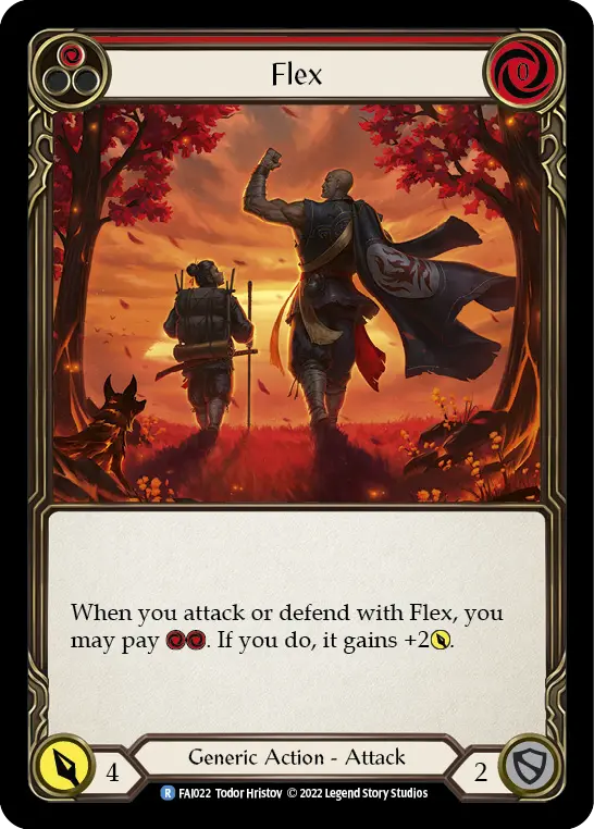 Flex RED FAI022 - Fai - Blitz Deck - Flesh and blood card