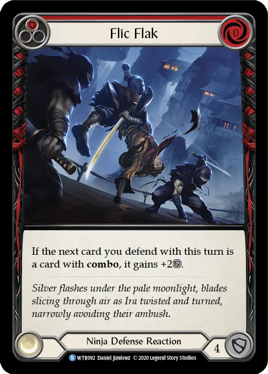 Flic Flak RED U-WTR092-RF - Welcome to Rathe - Unlimited - Flesh and blood card