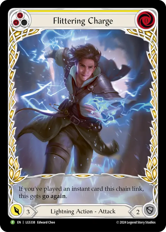 Flittering Charge YELLOW LGS338-RF - Armory - Season 14 Oscilio - Flesh and blood card