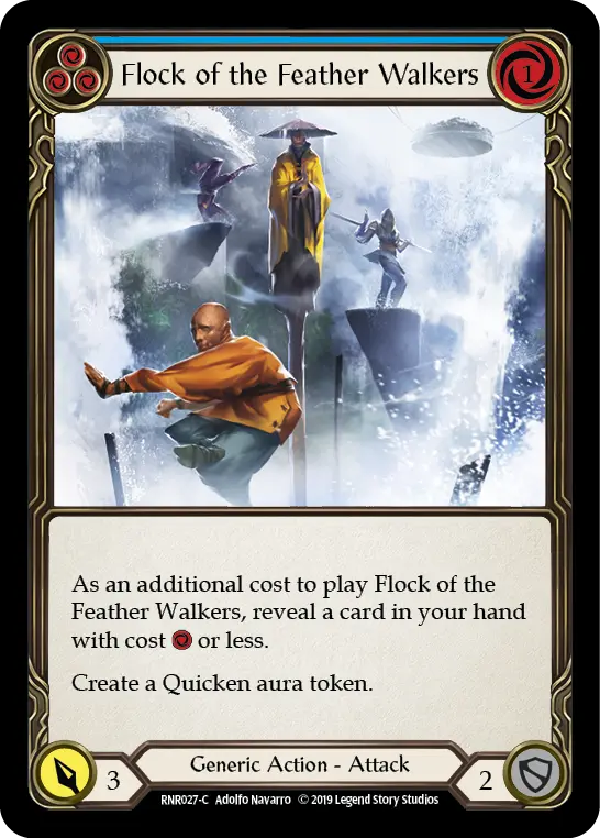 Flock of the Feather Walkers BLUE RNR027 - Rhinar, Reckless Rampage - Hero Deck - Flesh and blood card
