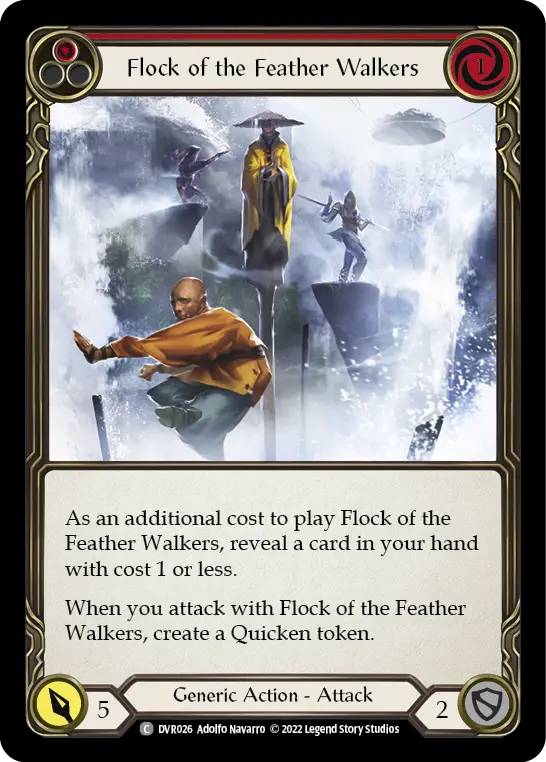 Flock of the Feather Walkers RED DVR026 - Classic Battles: Rhinar vs Dorinthea - Flesh and blood card
